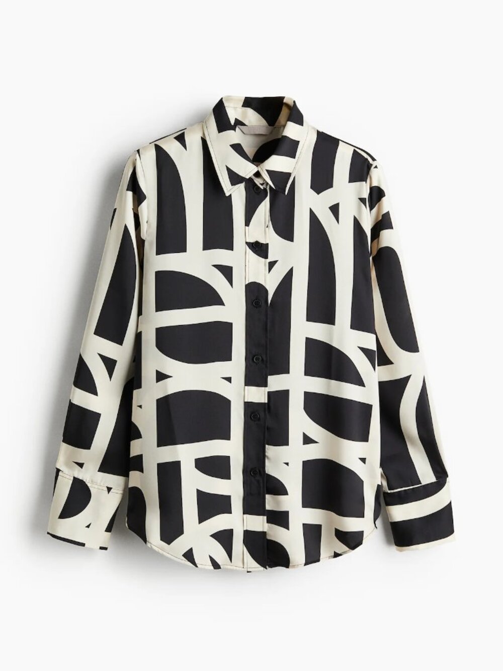 H&M Black Patterned Shirt